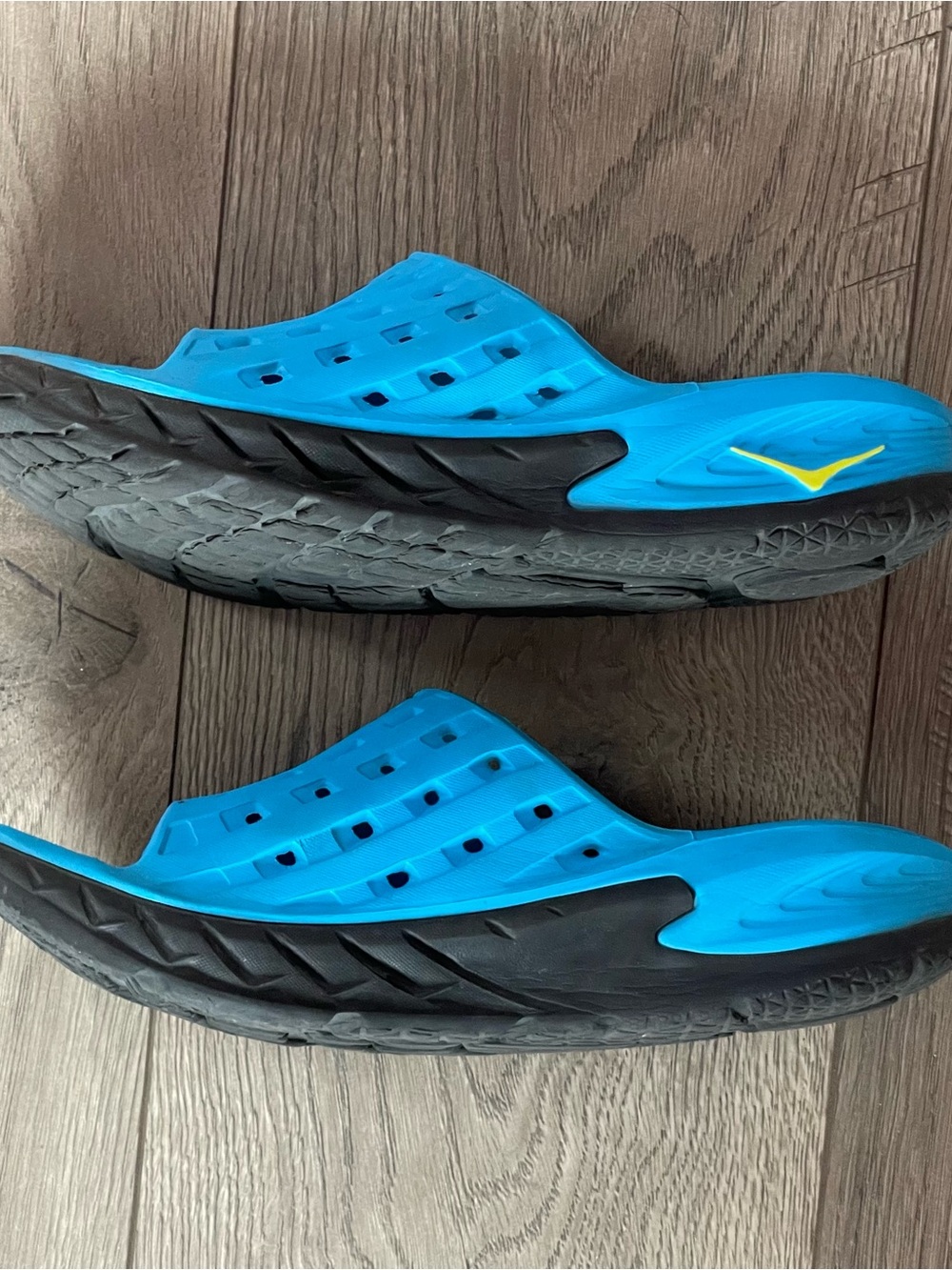 HOKA One Ora Blue Black Men’s 8 Women’s 10 Recovery Slides Sandals - Picture 4 of 11